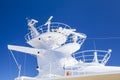 Cruise ship navigation radar mast masts and antenna