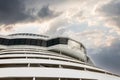 Cruise ship navigational bridge deck on modern boat Royalty Free Stock Photo