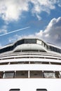 Cruise ship navigational bridge deck on modern boat Royalty Free Stock Photo