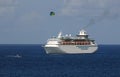 Cruise ship near coast Royalty Free Stock Photo