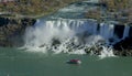 Cruise ship at Niagara fall Royalty Free Stock Photo