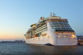 Cruise ship at night