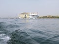 Cruise ship in Nile river Royalty Free Stock Photo