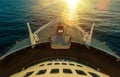 Cruise Ship Ocean Crossing Royalty Free Stock Photo