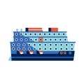 Cruise Ship or Ocean Liner Icon Royalty Free Stock Photo