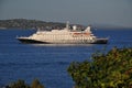 Cruise ship outside the port of Porto Ercole