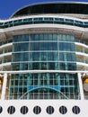 Cruise ship outside view of the lobby atrium