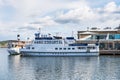 Cruise ship parking at the Port of Gothenburg, the largest port in the Nordic countries, with over 11,000 ship visits per year