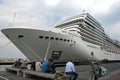 Cruise ship at the Passenger Terminal Amsterdam Royalty Free Stock Photo