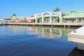 Cruise ship passengers shopping in Belize City Royalty Free Stock Photo