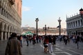 Cruise ship is passing from grand canal of venice italy