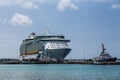 Cruise Ship and Pilot Boats in Bonaire