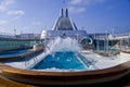 Cruise Ship Pool Wave Royalty Free Stock Photo