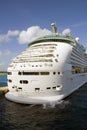 Cruise ship in port Cozumel Royalty Free Stock Photo