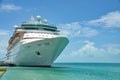 Cruise Ship in port in Key West Florida Royalty Free Stock Photo