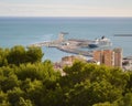 Cruise Ship in the Port of Malaga, Spain