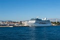 Cruise ship in the port Split, Croatia Royalty Free Stock Photo