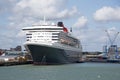 Cruise ship Queen Mary 2. Southampton Docks UK Royalty Free Stock Photo
