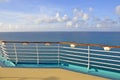 Cruise ship railing Royalty Free Stock Photo