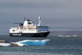 Cruise ship on the Northwest Passage at Resolute Bay, Nunavut, Canada