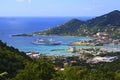 Cruise ship in Roadtown, Tortola Royalty Free Stock Photo