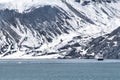 Cruise Ship Sailing in Glacier Bay, Alaska Royalty Free Stock Photo