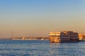 Cruise ship sailing on Nile river, Egypt Royalty Free Stock Photo