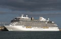 Cruise ship Seven Seas Splendor alongside port of Southampton, UK