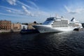 Cruise ship Silver Whisper in St. Petersburg, Russia