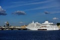 Cruise ship Silver Whisper in St. Petersburg, Russia