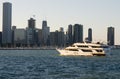 Cruise Ship and Skyscrapers