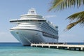 Cruise ship in sunlight Royalty Free Stock Photo