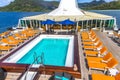 Cruise Ship Swimming Pool Royalty Free Stock Photo