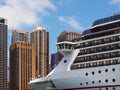 Cruise Ship, Sydney City, Ausralia Royalty Free Stock Photo