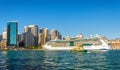 Cruise Ship in Sydney Harbour, Australia Royalty Free Stock Photo