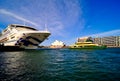 Cruise Ship and the Sydney Opera House, Sydney harbour, Australia Royalty Free Stock Photo