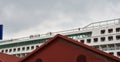 Cruise ship on Tagus river in Lisbon Royalty Free Stock Photo