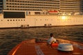 Cruise ship tender boat Royalty Free Stock Photo