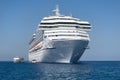 The Cruise Ship And A Tender Boat Royalty Free Stock Photo