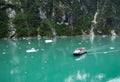 Cruise Ship in Tracy Arm Royalty Free Stock Photo