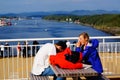 Cruise ship travel, Langesund, Norway