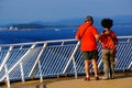 Cruise ship travel, Langesund, Norway.