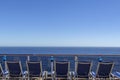 Cruise ship upper deck Royalty Free Stock Photo