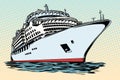 Cruise ship vacation sea travel Royalty Free Stock Photo