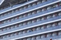 The cruise ship Valiant Lady operated by Virgin Voyages docked at the dock in A CoruÃÂ±a Royalty Free Stock Photo