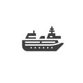 Cruise ship vector icon Royalty Free Stock Photo