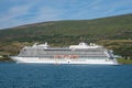 Cruise ship Viking Sky leaving Akureyri in north Iceland
