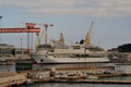 Cruise ship VIKING VELA - Ancona, Italy Royalty Free Stock Photo