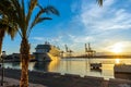 Cruise ship `Viking Venus` in port in Malaga, Spain