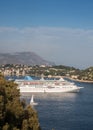 Cruise ship in Villefranche-sur-Mer, Cote d`Azur, France